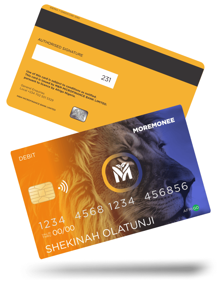 MoreMonee Debit Card